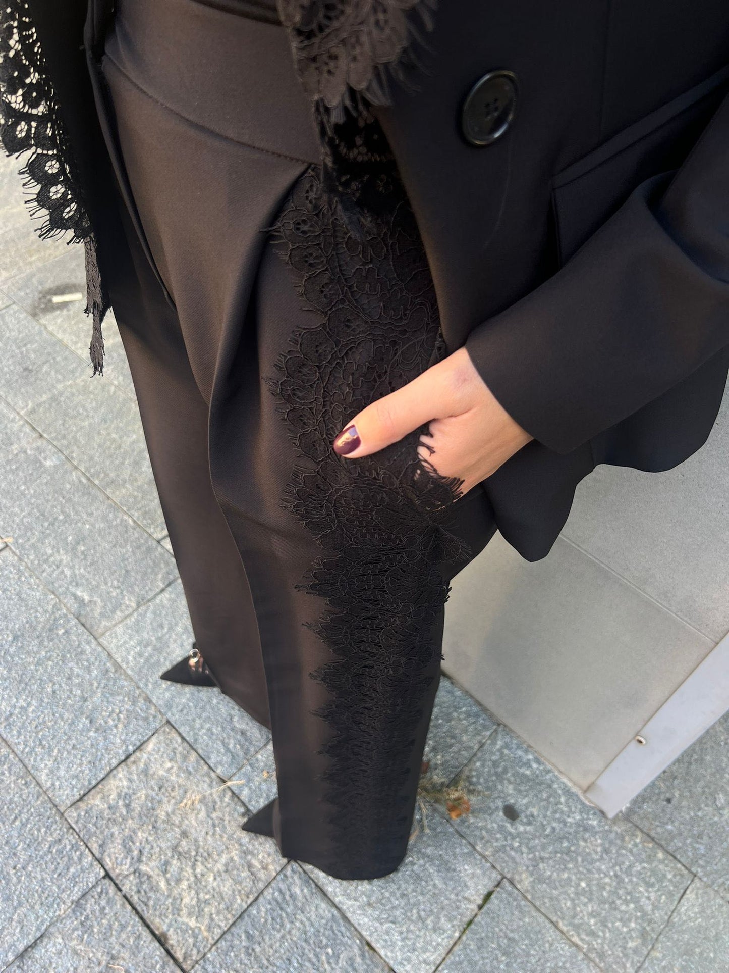PANTALONE PALAZZO PIZZO