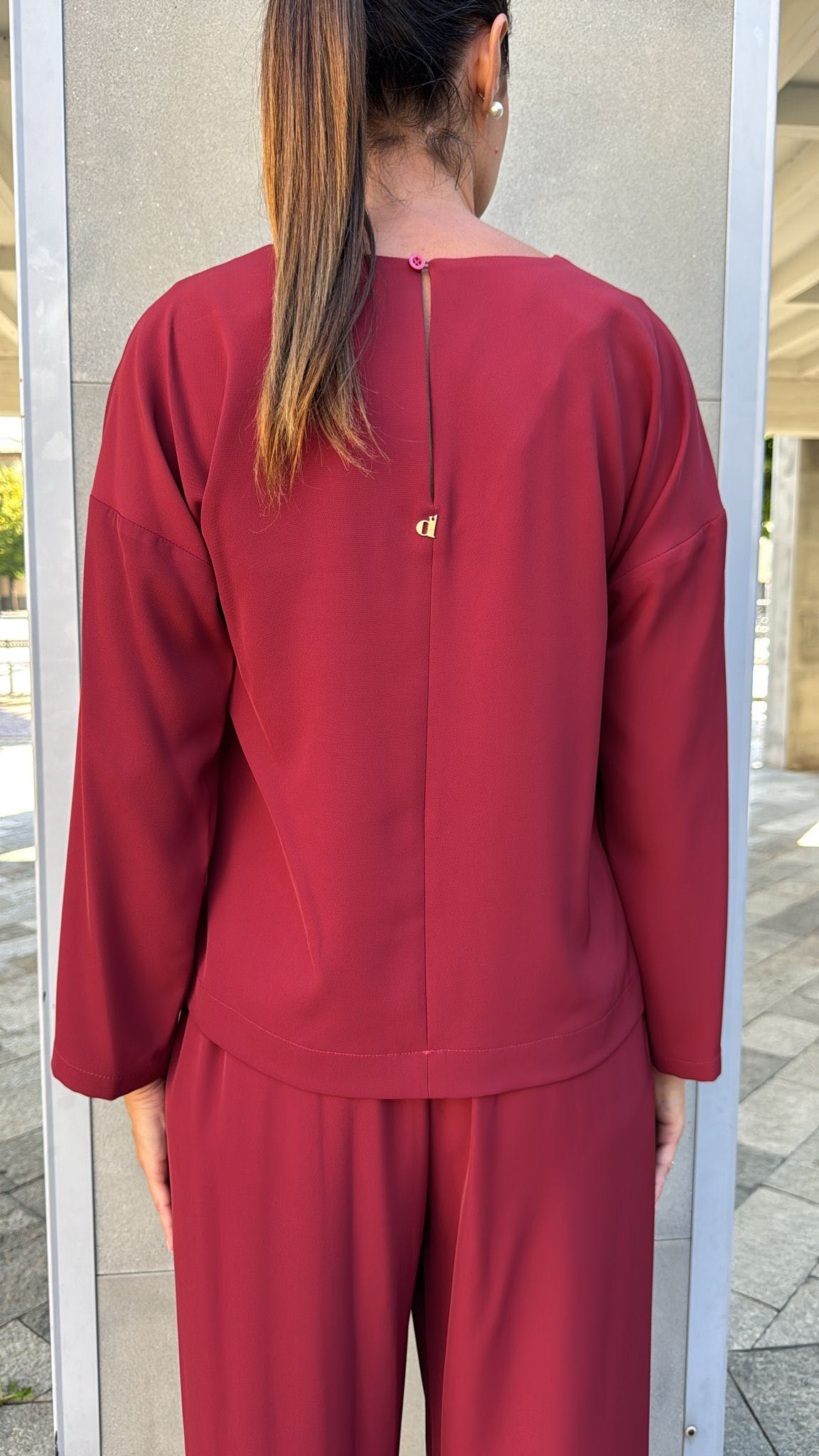 MAGLIA TERRY BORDEAUX