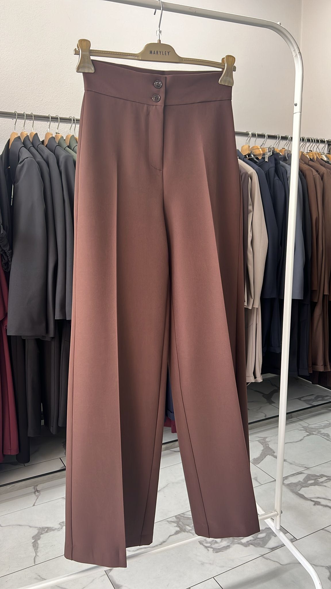 PANTALONE PALAZZO TECNICO CIOCCOLATO