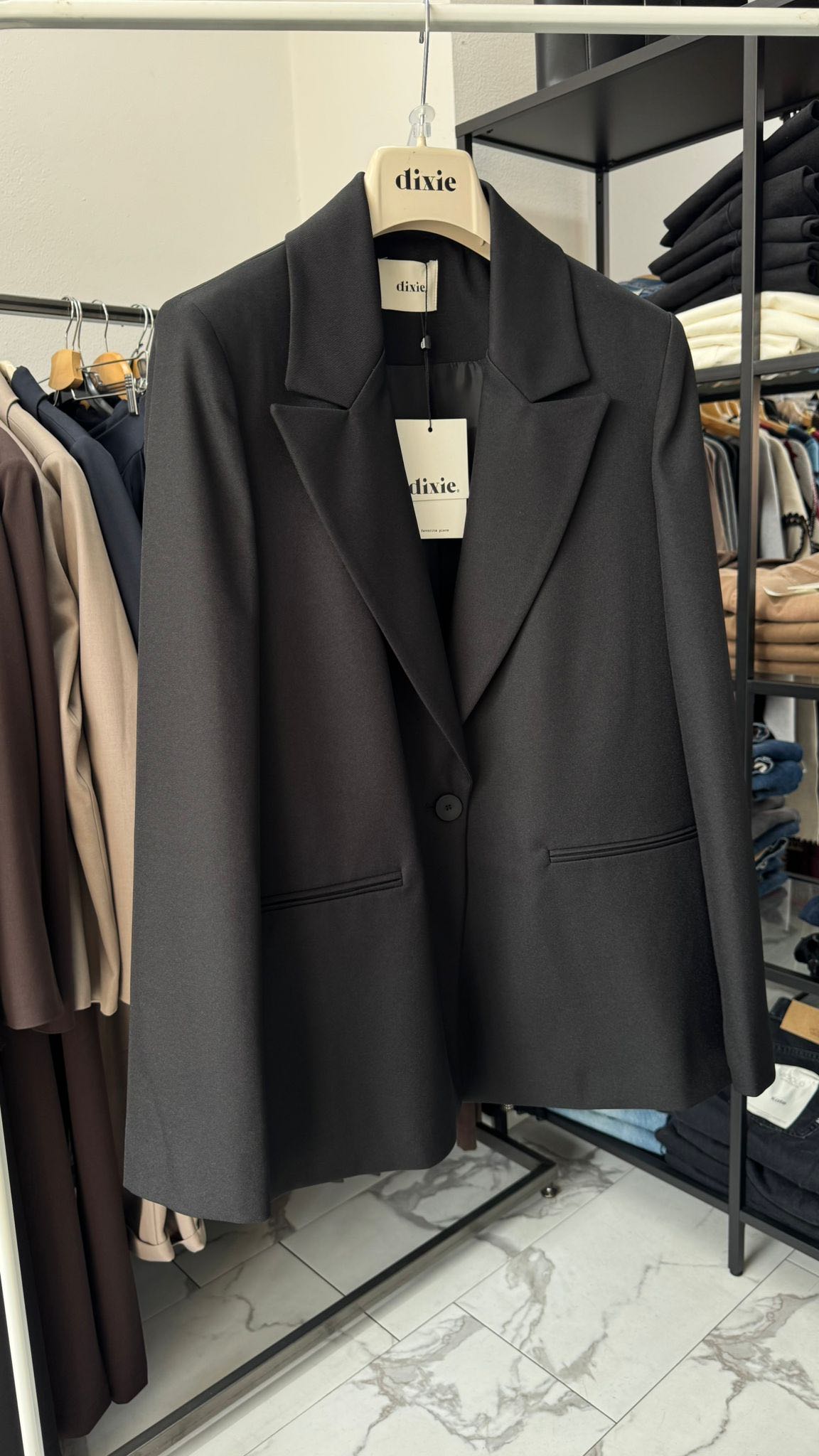 GIACCA POLO MONOPETTO FODERATA NERA