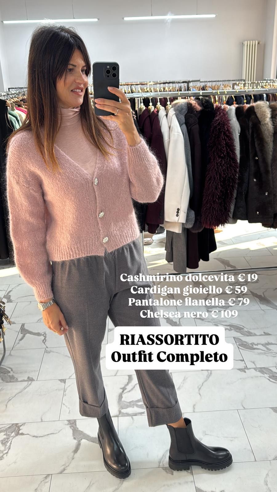 PANTALONE ALBA FLANELLA GRIGIO