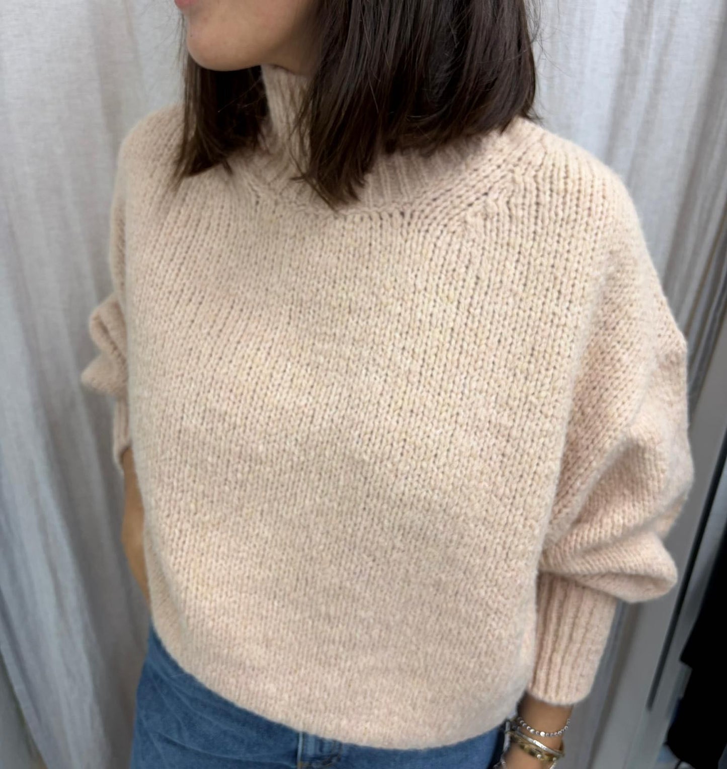 MAGLIONE MISTO LANA COLLO ALTO CIPRIA