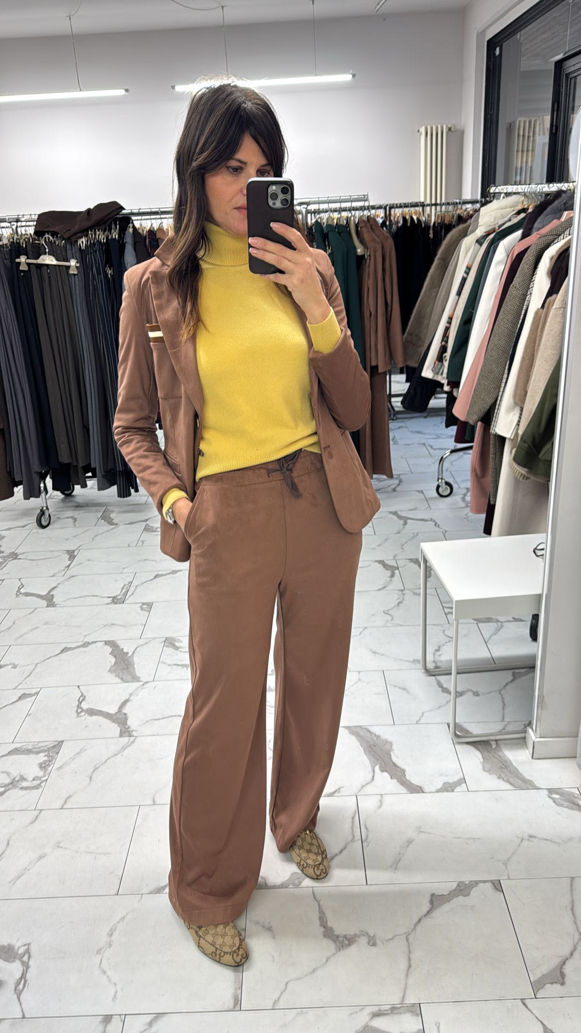 GIACCA ECO RENNA CUOIO