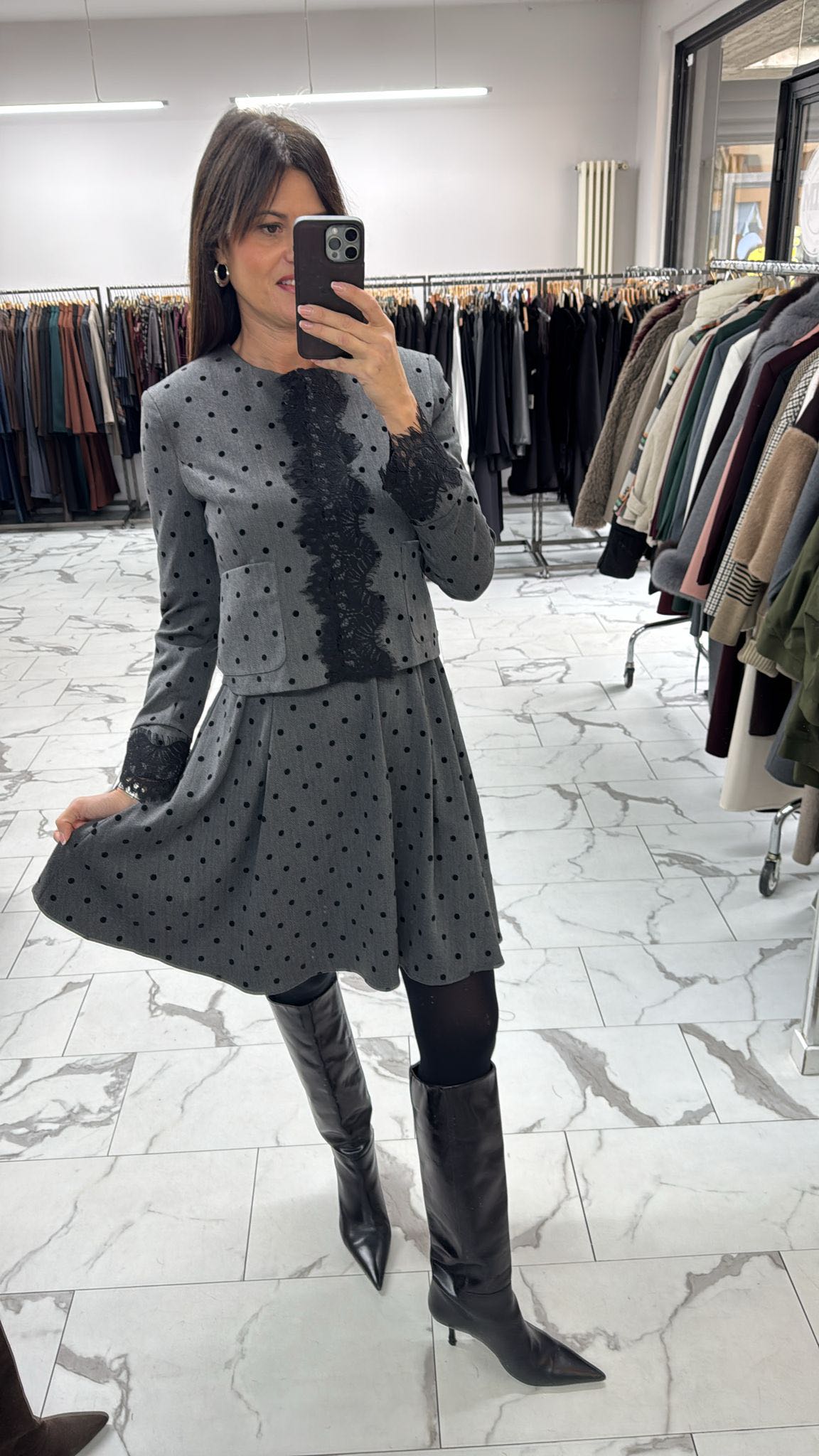 GIACCA POIS CON PIZZO