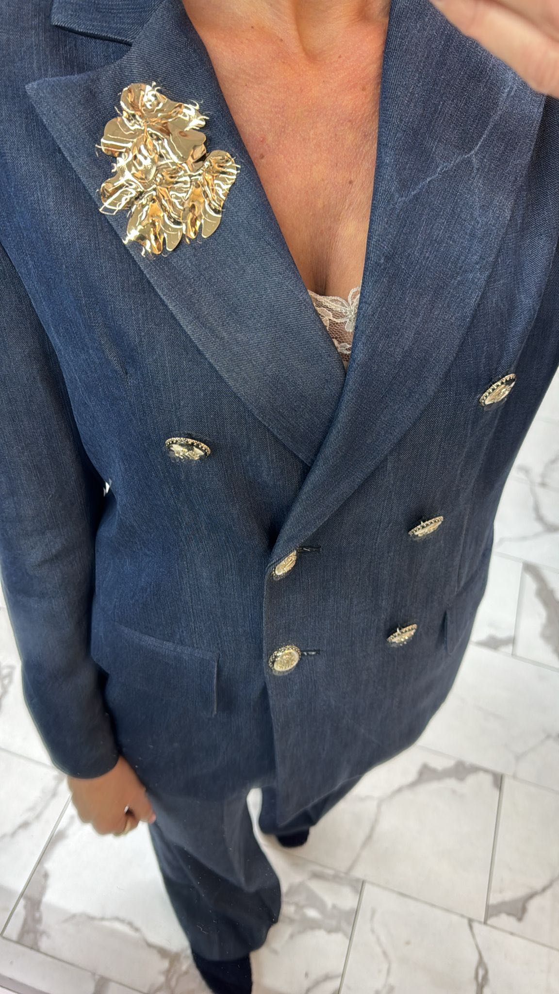 GIACCA JEANS DOPPIOPETTO SPILLA BLU