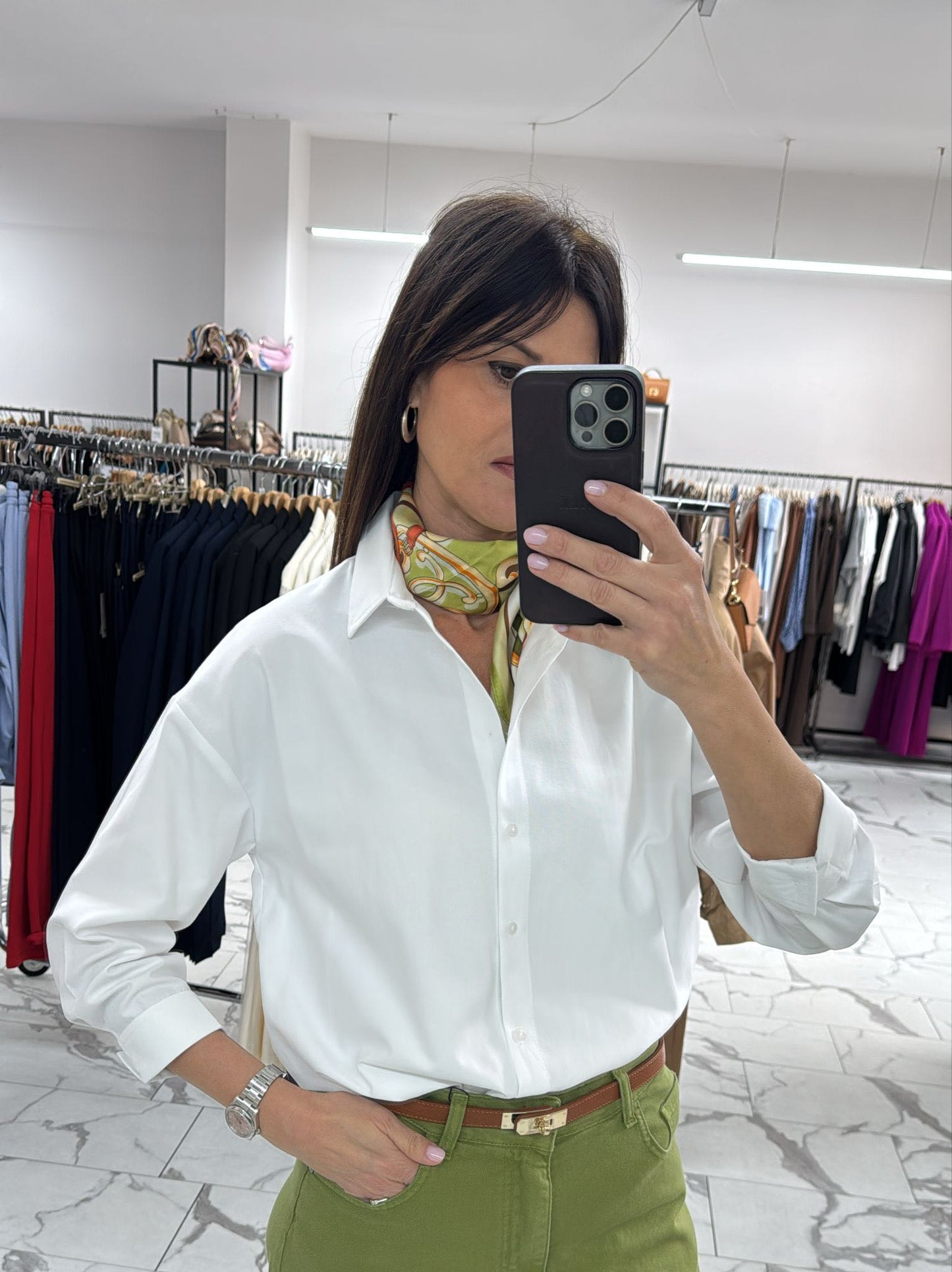 CAMICIA OXFORD OVER BIANCA