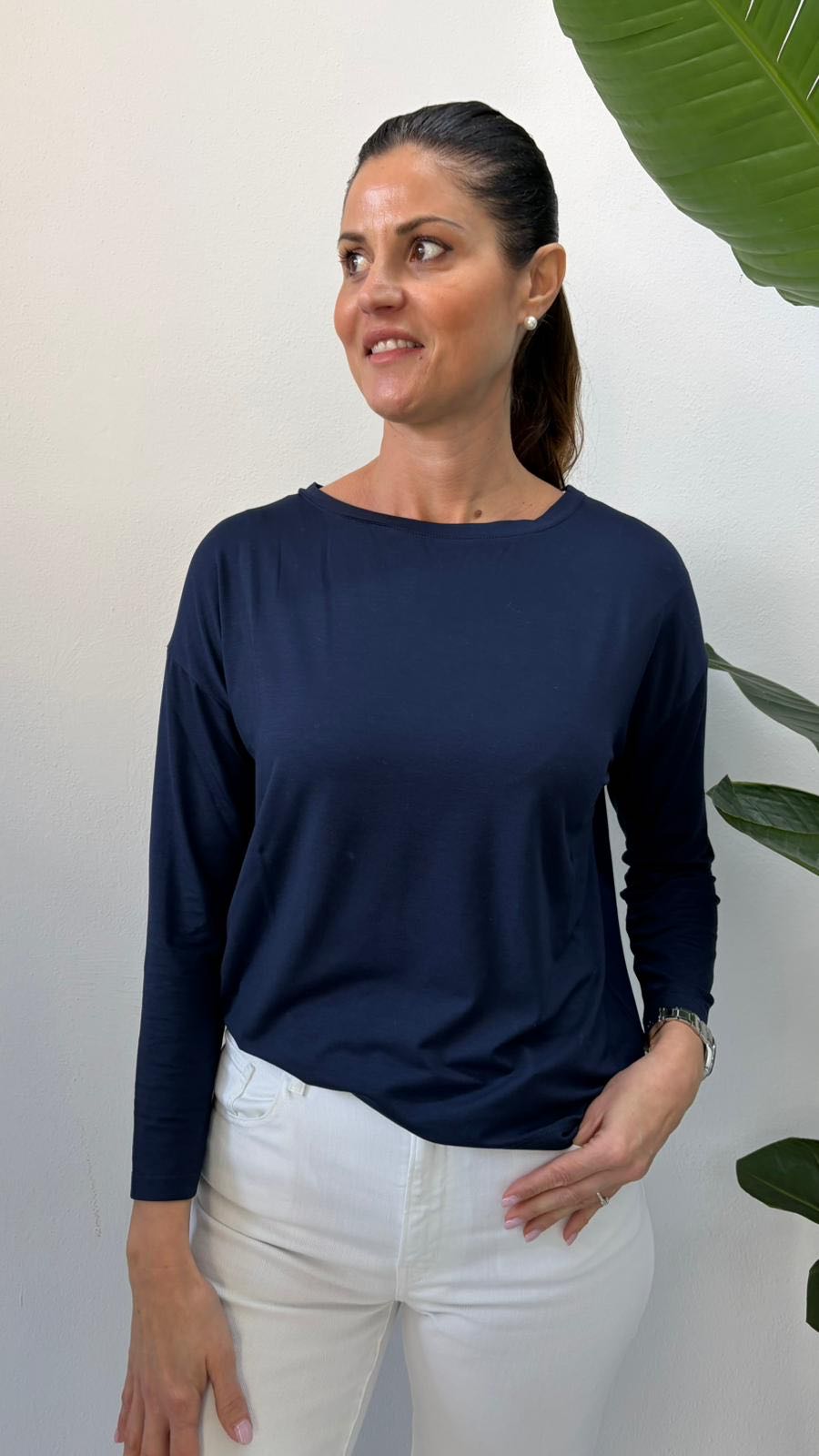 SCATOLETTA MANICA LUNGA BLU