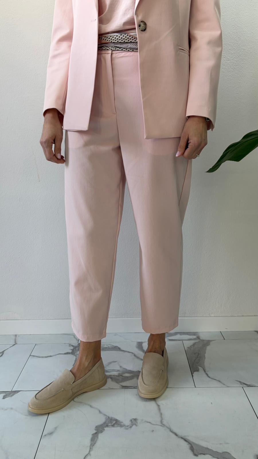 PANTALONE CARLOTTA DRITTO ROSA