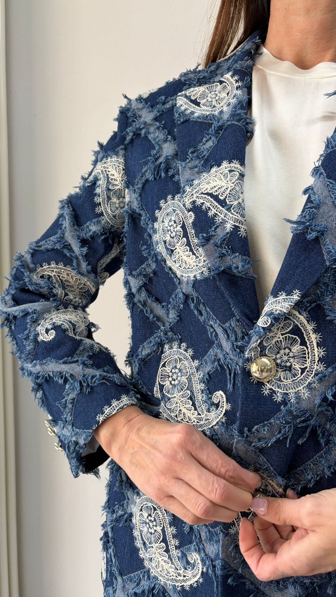 GIACCA DENIM CACHEMIRE