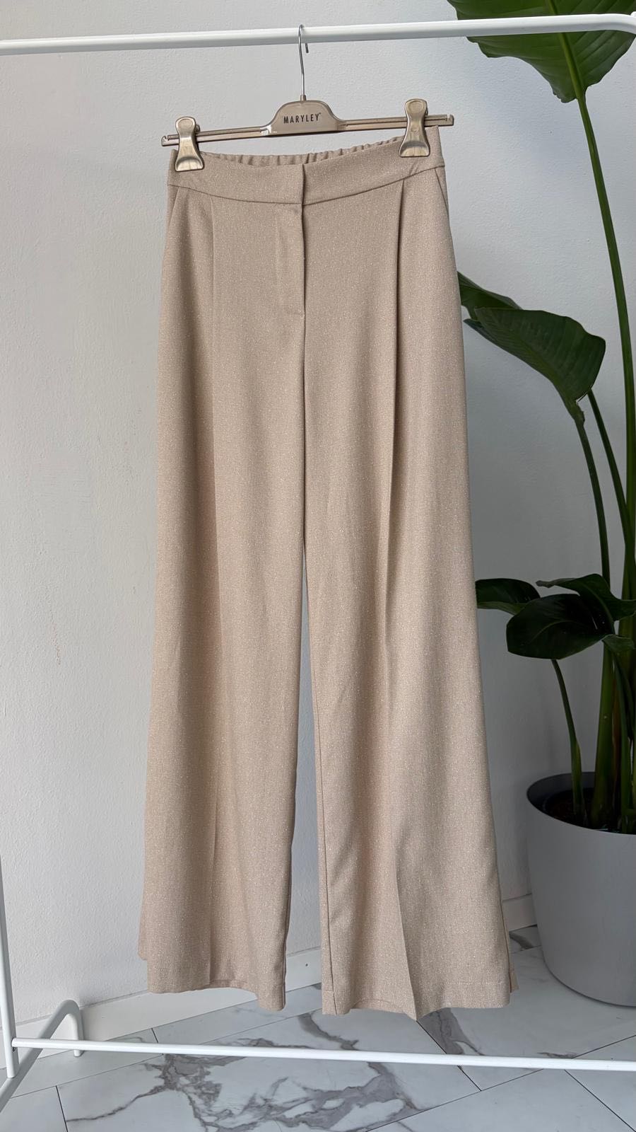 PANTALONE PALAZZO SALE E PEPE SABBIA
