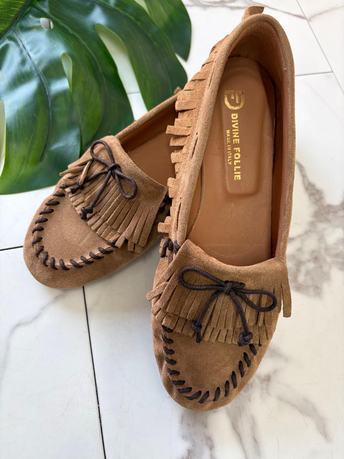 MOCASSINO FRANGE FIOCCHETTO