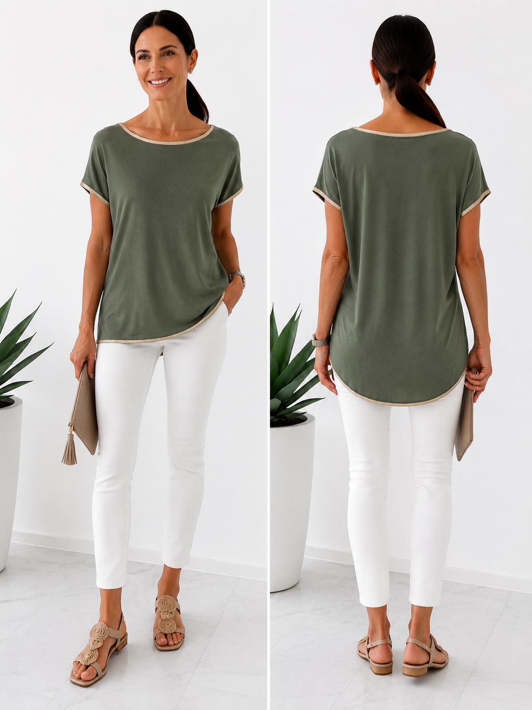 MAGLIA OVER SMILE VERDE MILITARE