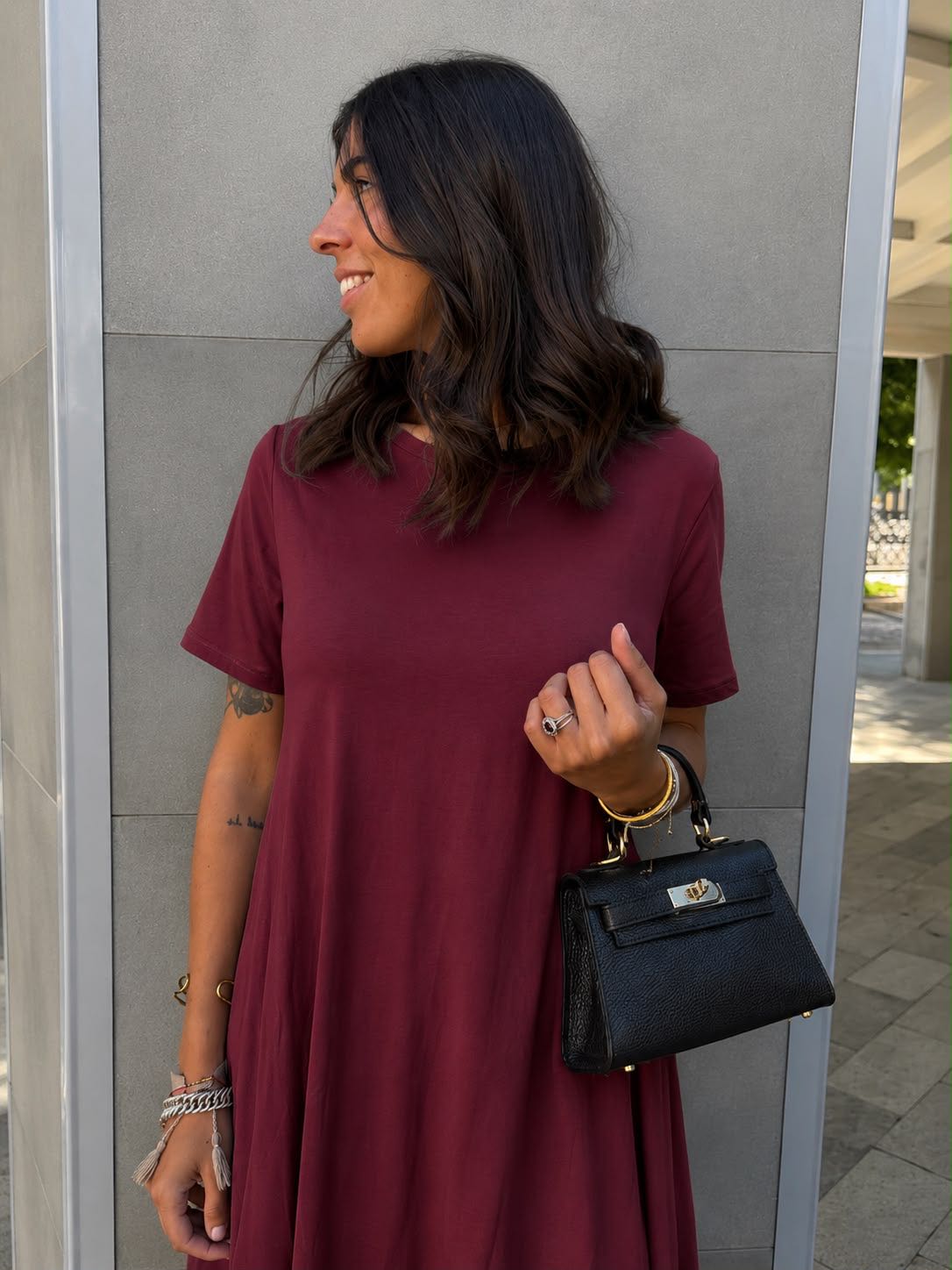 ABITO COMFY BORDEAUX