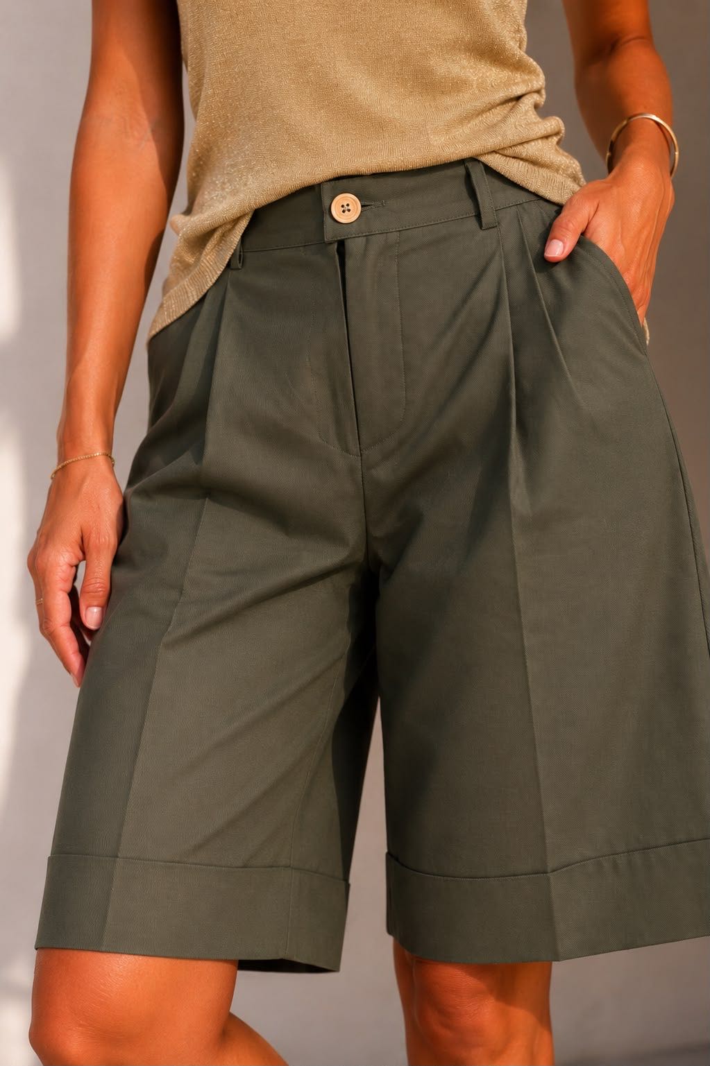 BERMUDA ARIA VERDE MILITARE