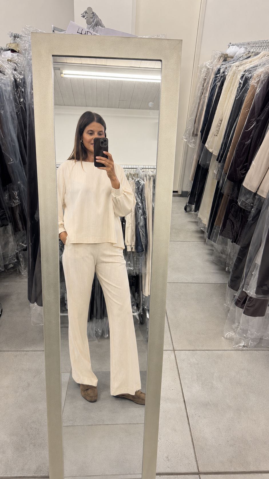 PANTALONE PALAZZO PUNTO MILANO PANNA