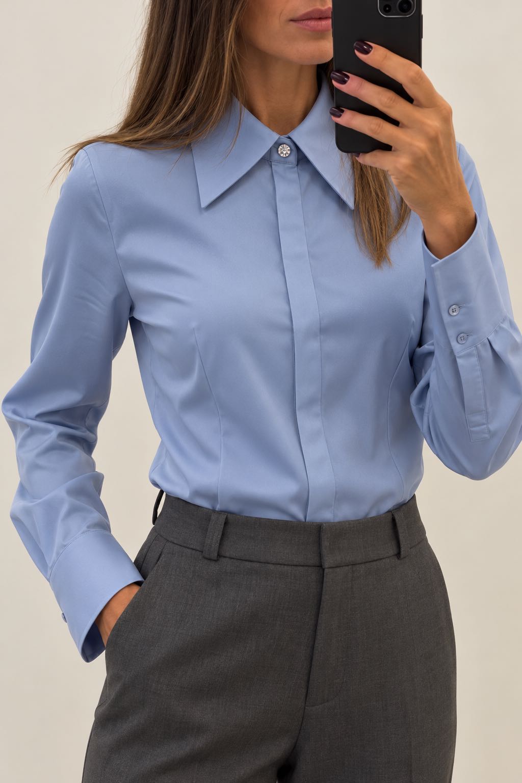 CAMICIA GIOIELLO AZZURRA
