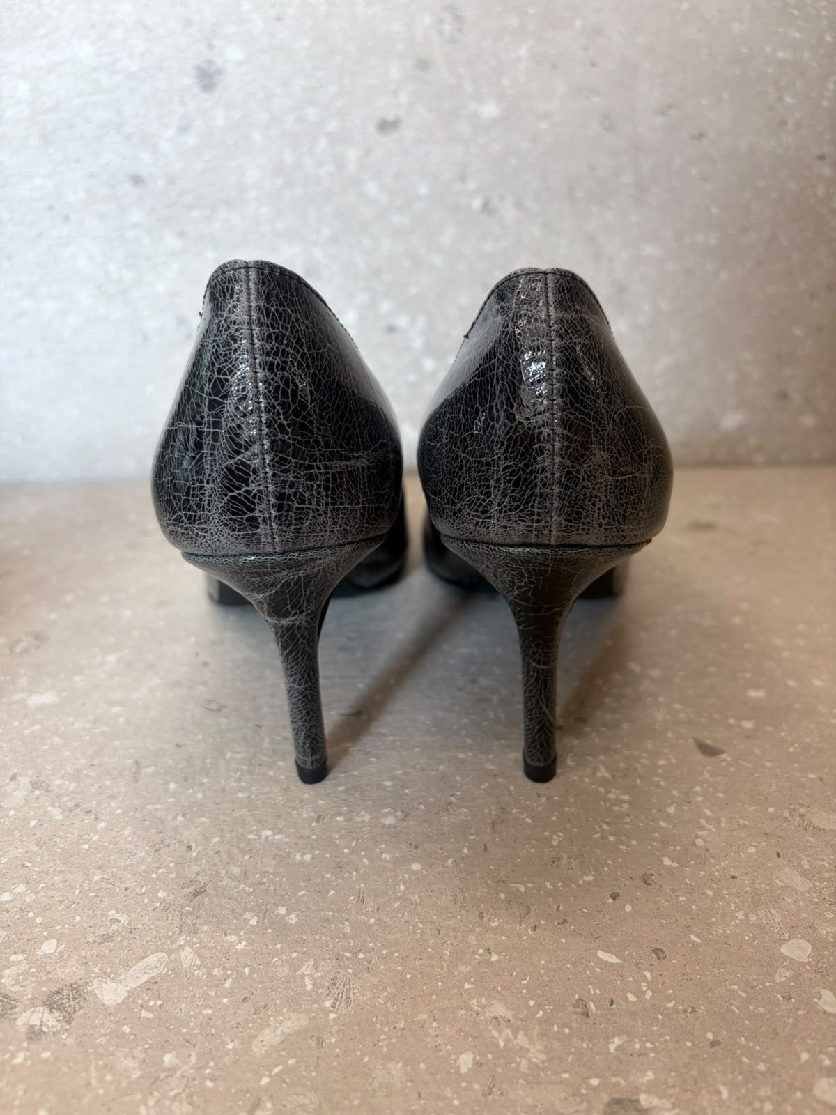 DECOLLETÉ CRAQUELÉ NERO GRIGIO