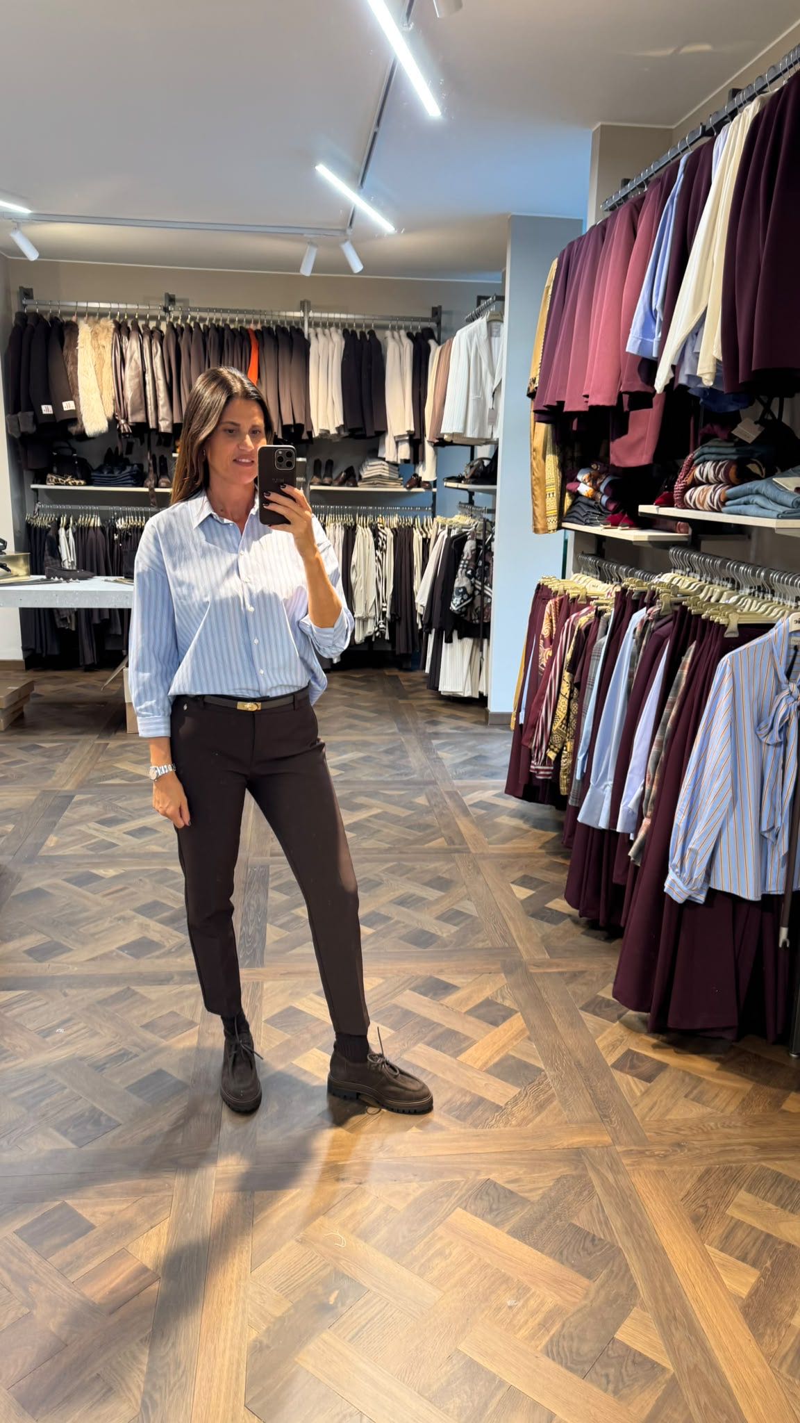 CAMICIA BASTONCINO AZZURRA