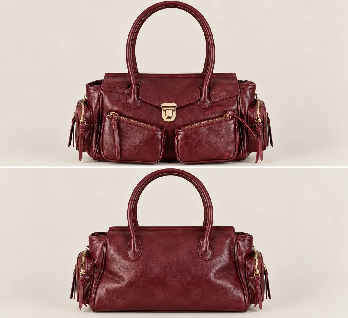 BORSA MULTI POCKET BORDEAUX