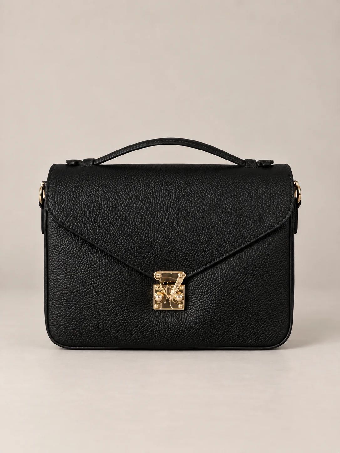 BORSA VERA PELLE METIS NERA