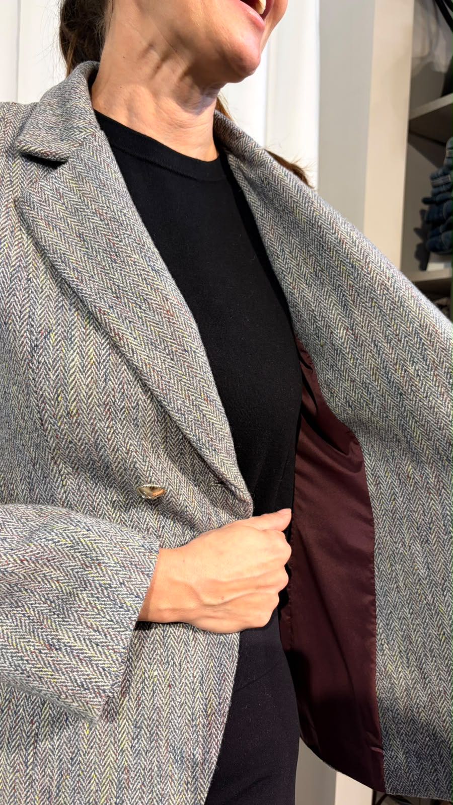 GIACCA SPIGATA FILI MULTICOLOR