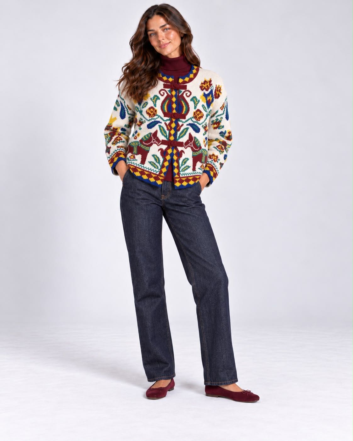 CARDIGAN TEXAS MULTICOLOR