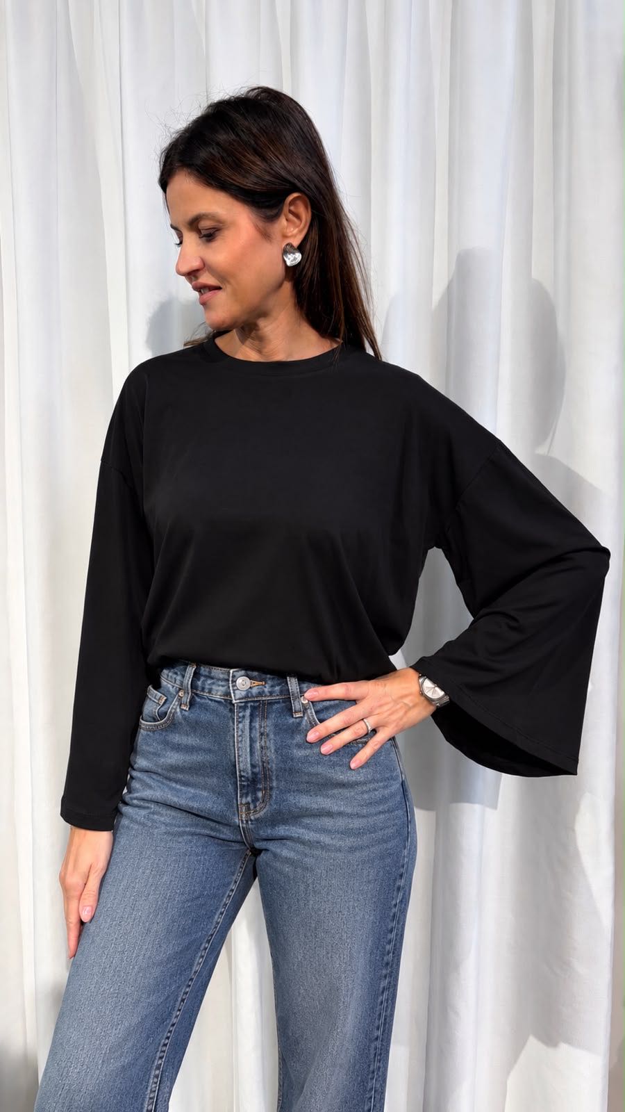 MAGLIA CAMPANA NERO