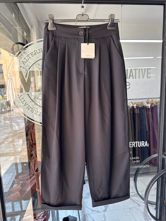PANTALONE CARROT NERO
