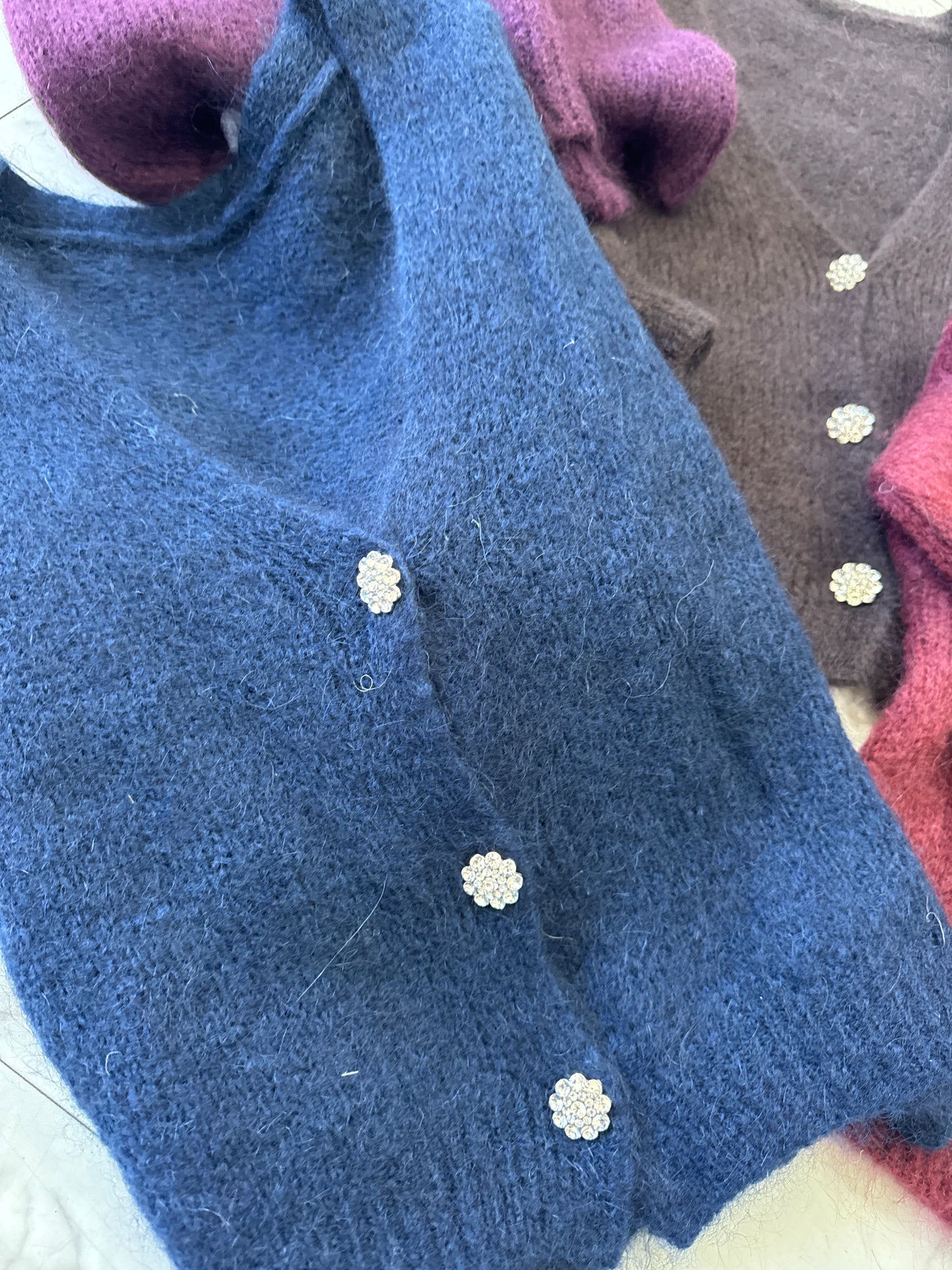 CARDIGAN MOHAIR BOTTONI GIOELLO