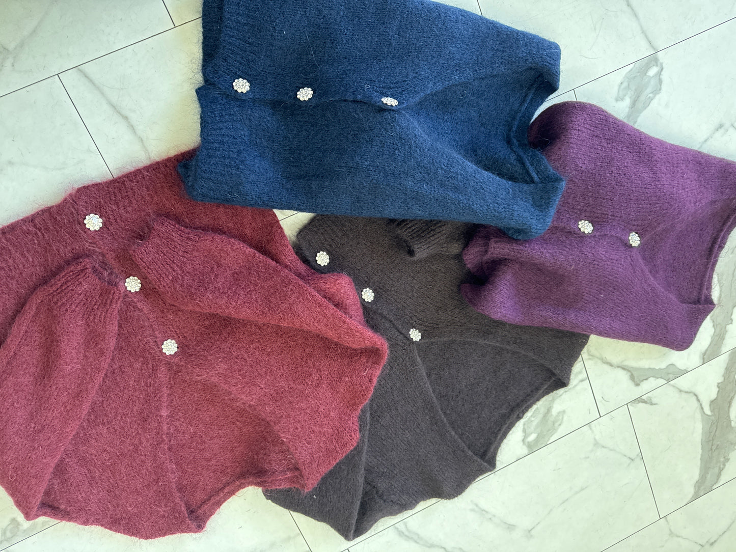 CARDIGAN MOHAIR BOTTONI GIOELLO