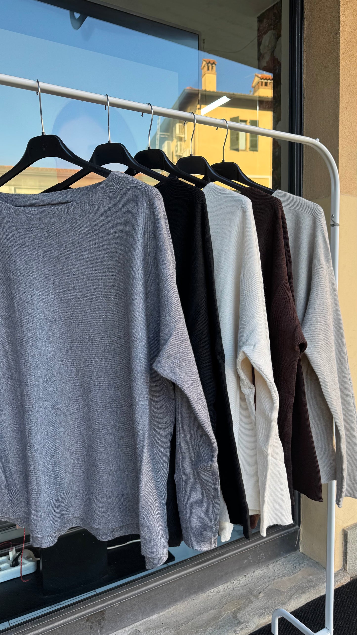 MAGLIA OVER BORDATA
