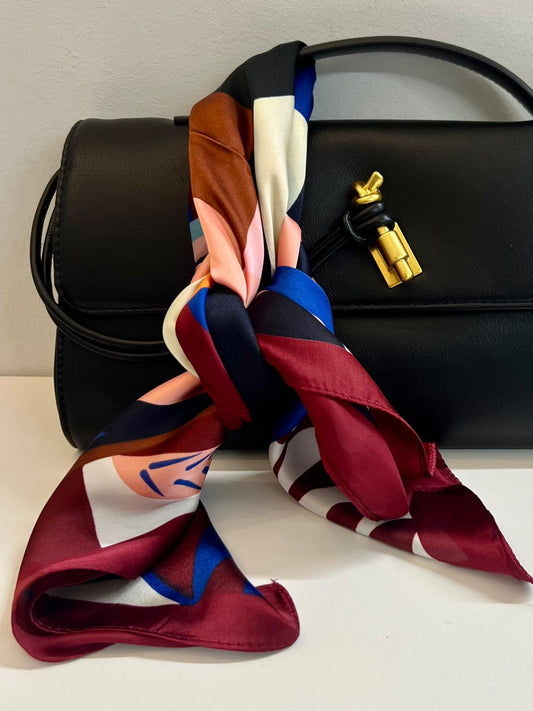 FOULARD FANTASIA BORDEAUX