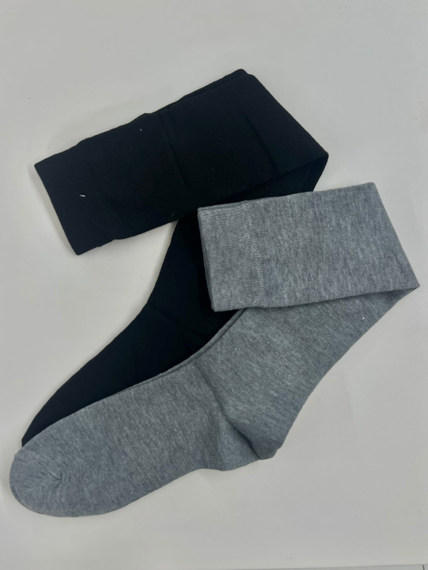 CALZINO LUNGO GAMBALETTO BASIC grigio/nero/blu