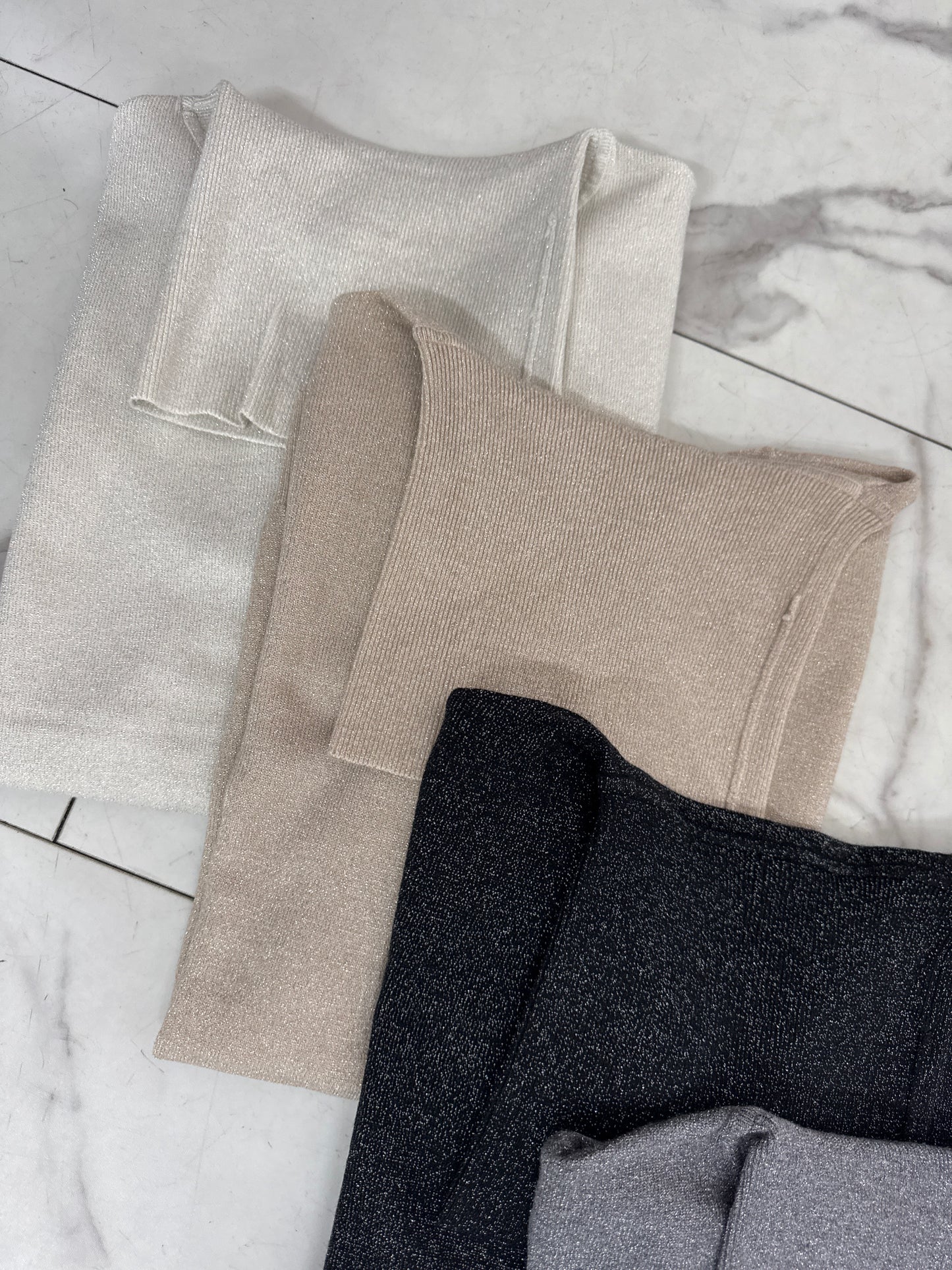 DOLCEVITA LUREX nero/grigio/panna/sabbia/fango