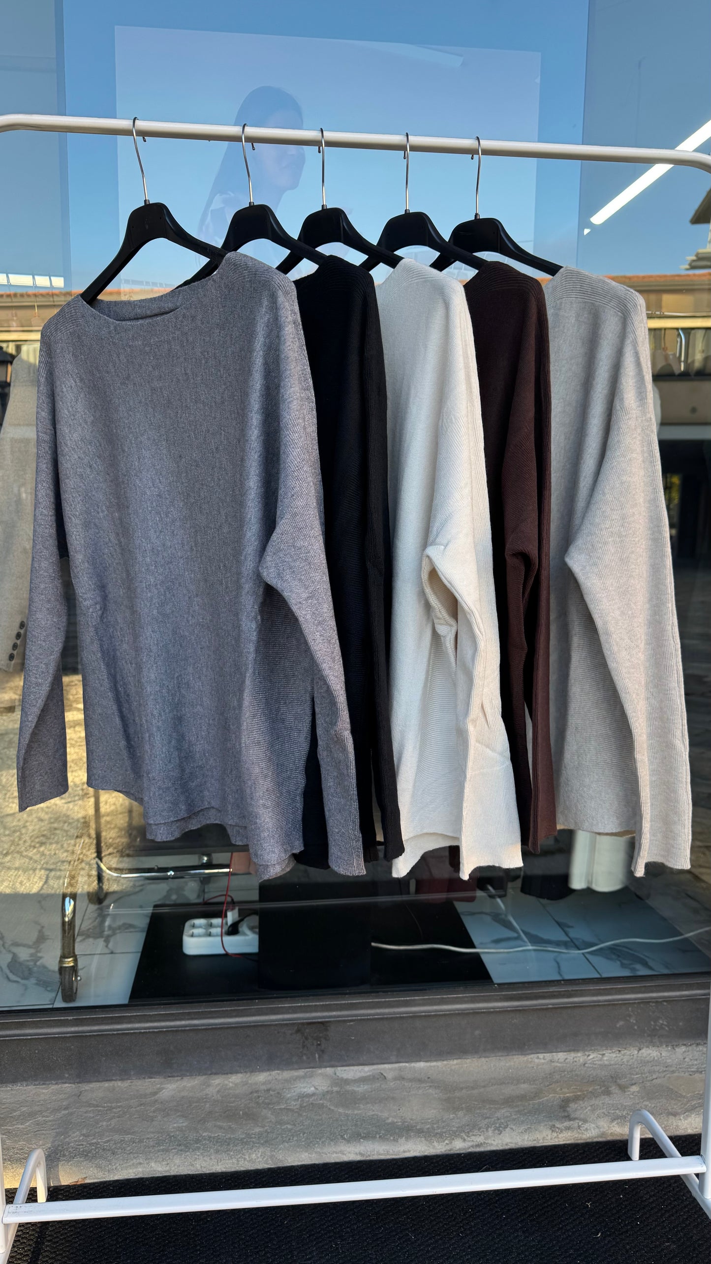 MAGLIA OVER BORDATA