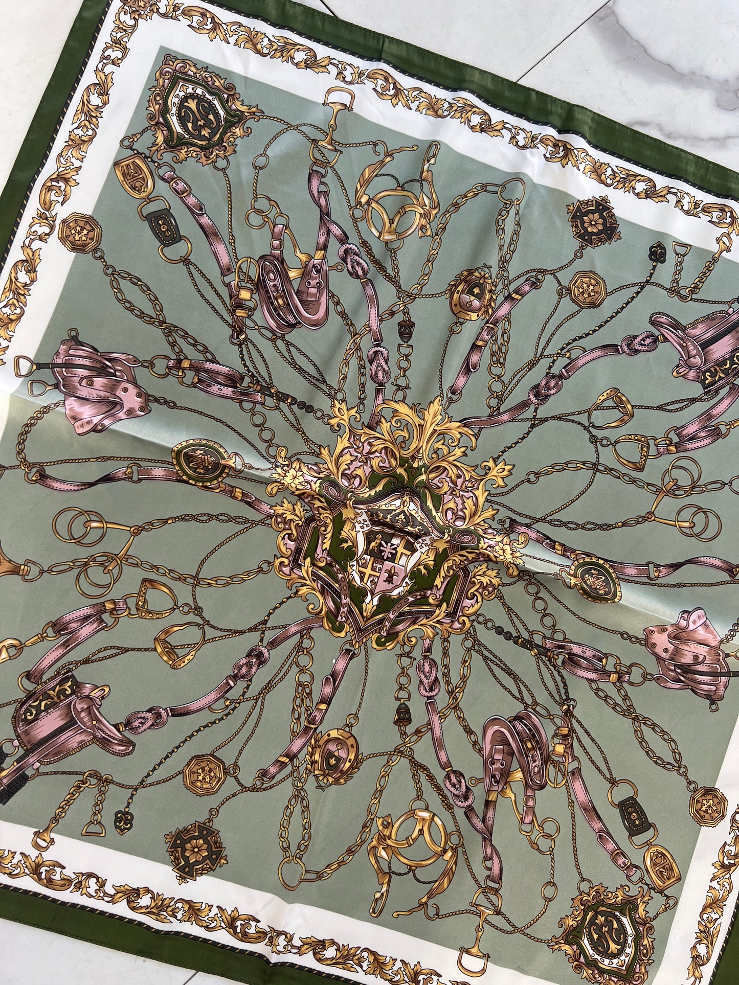 FOULARD HERMES OLIVA