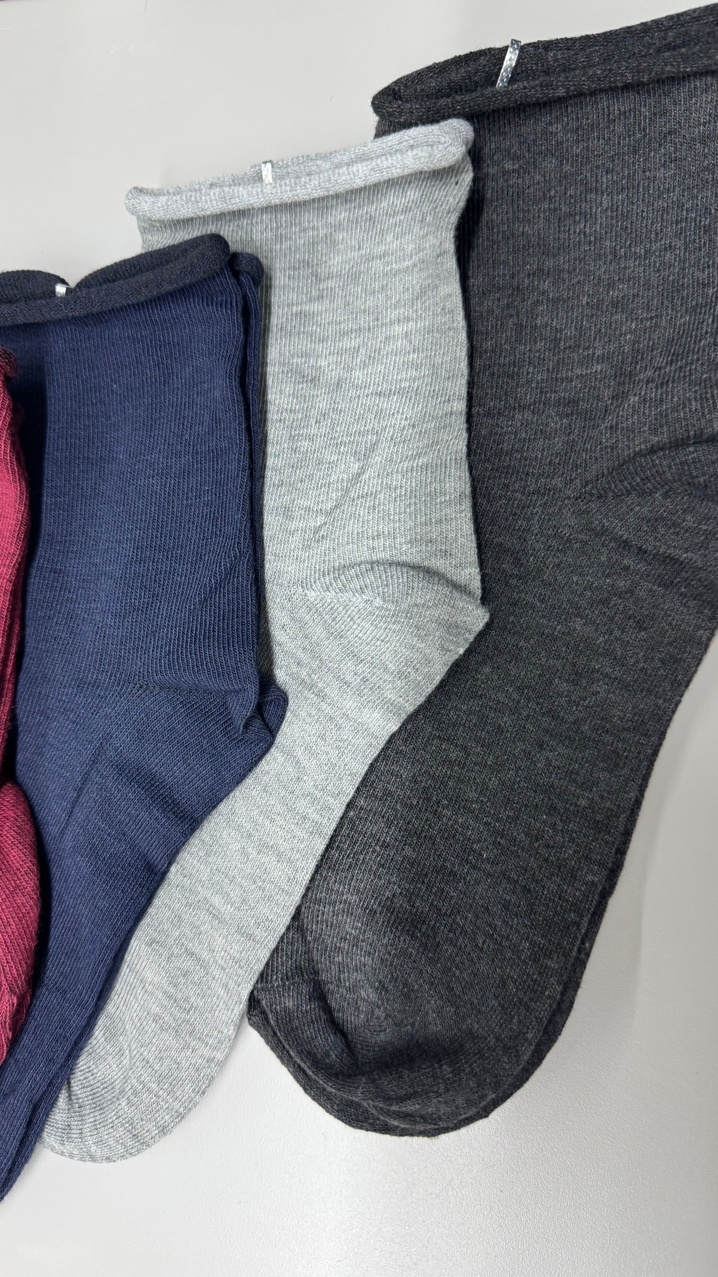 CALZINO BASIC SENZA ELASTICO nero/bordeaux/blu/grigio chiaro/grigio scuro