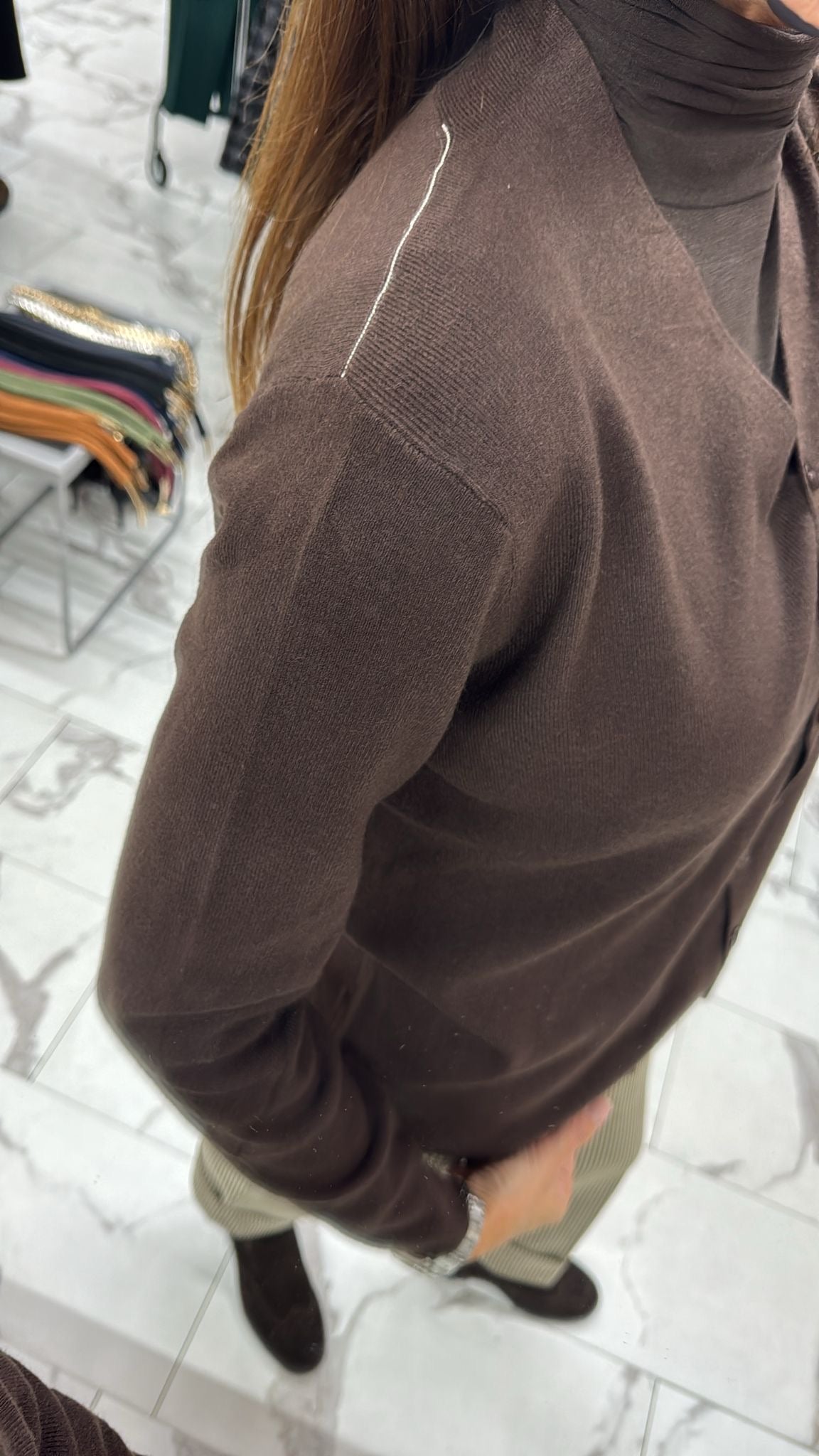 CARDIGAN BASIC grigio/panna/marrone/sabbia/blu/nero