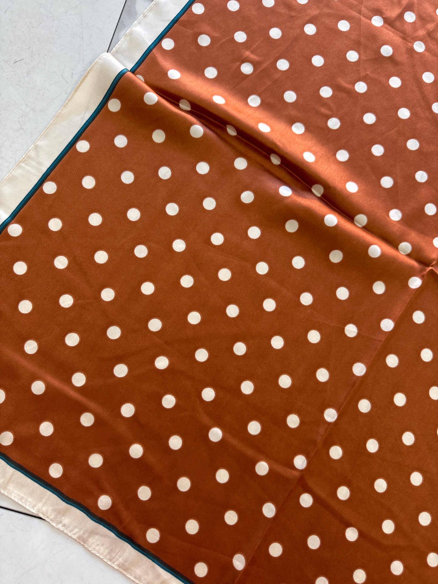 FOULARD POIS RUGGINE PANNA RIGA OTTANIO