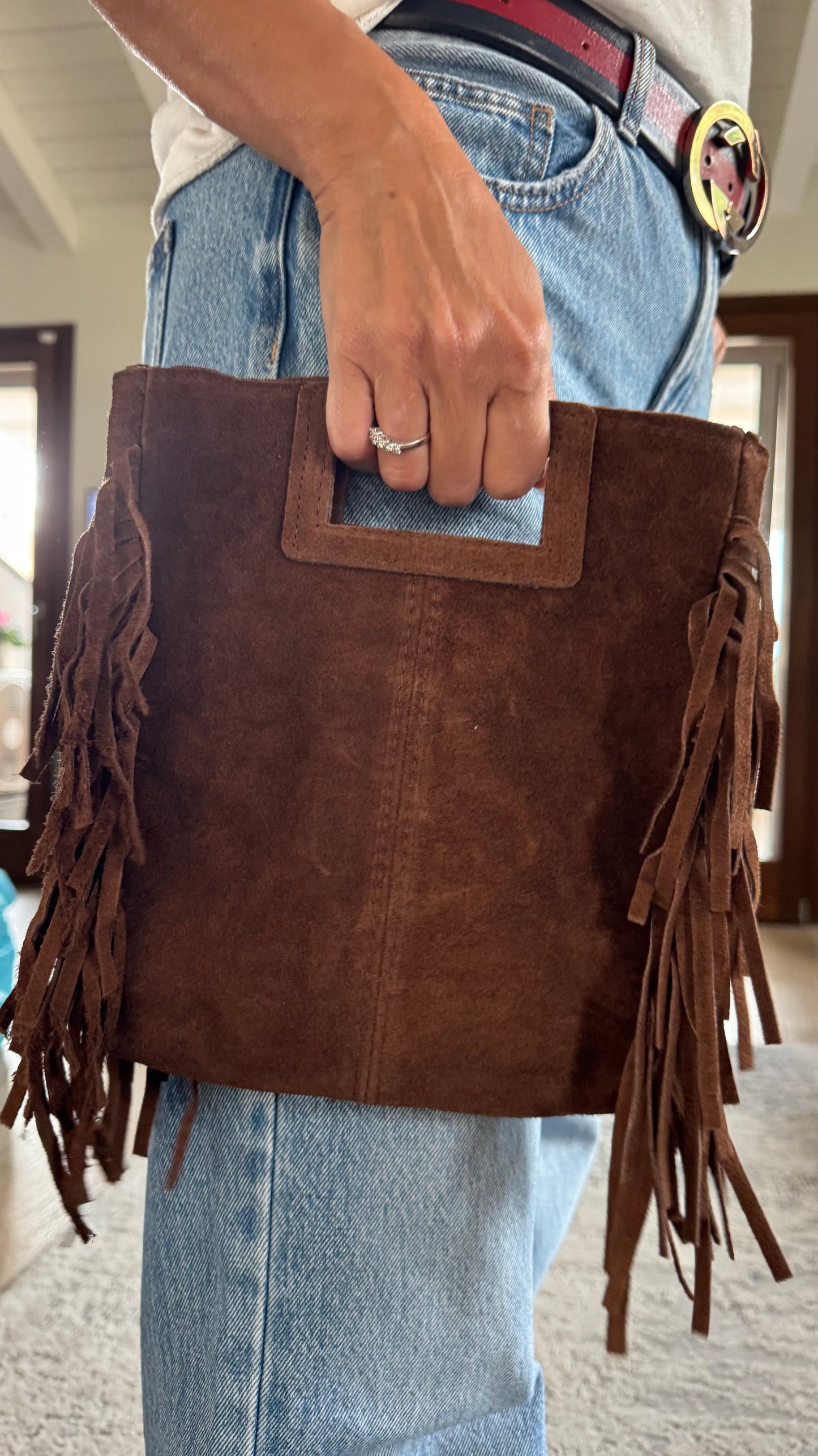 BORSA CHELSY in suede