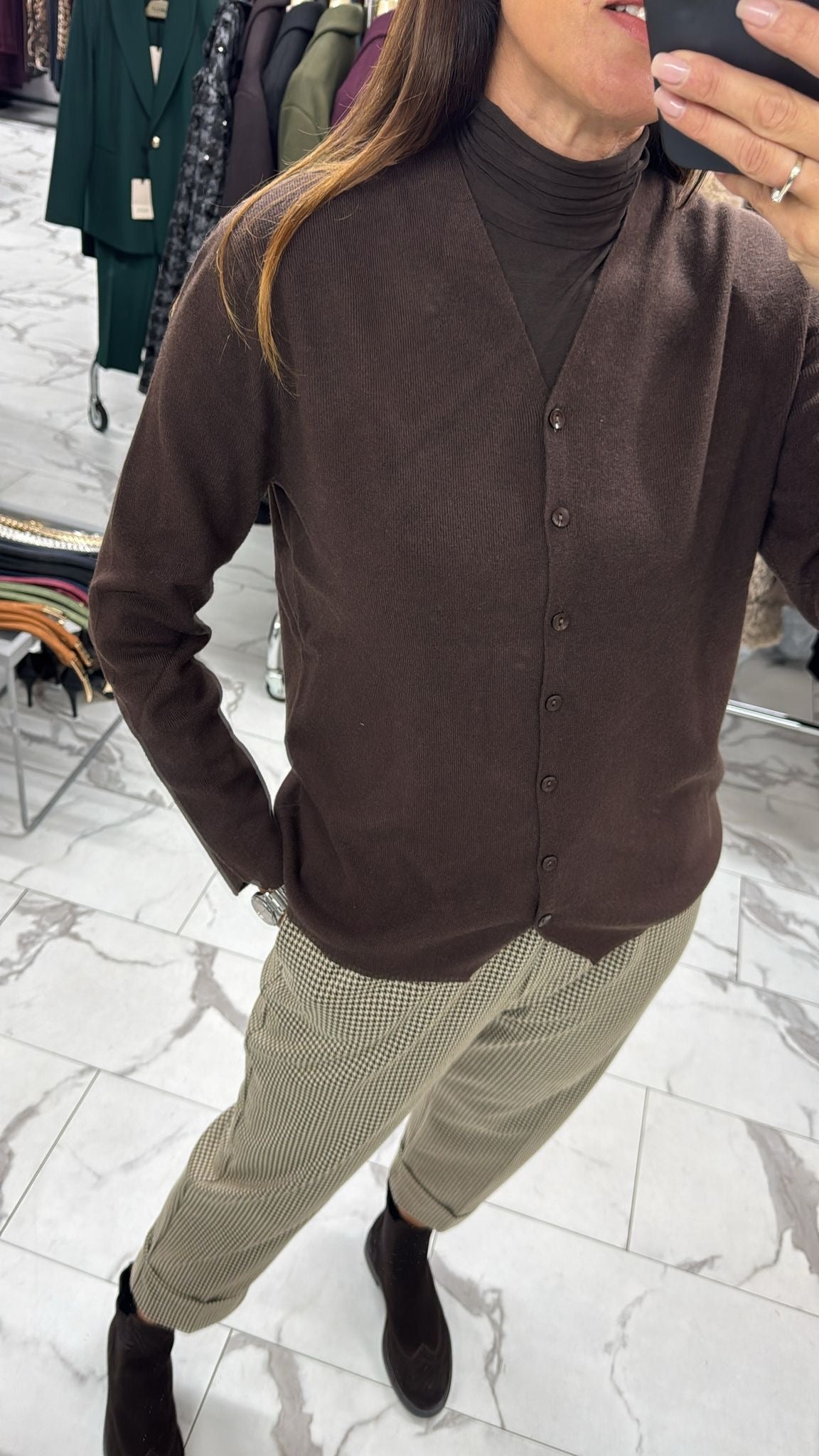 CARDIGAN BASIC grigio/panna/marrone/sabbia/blu/nero