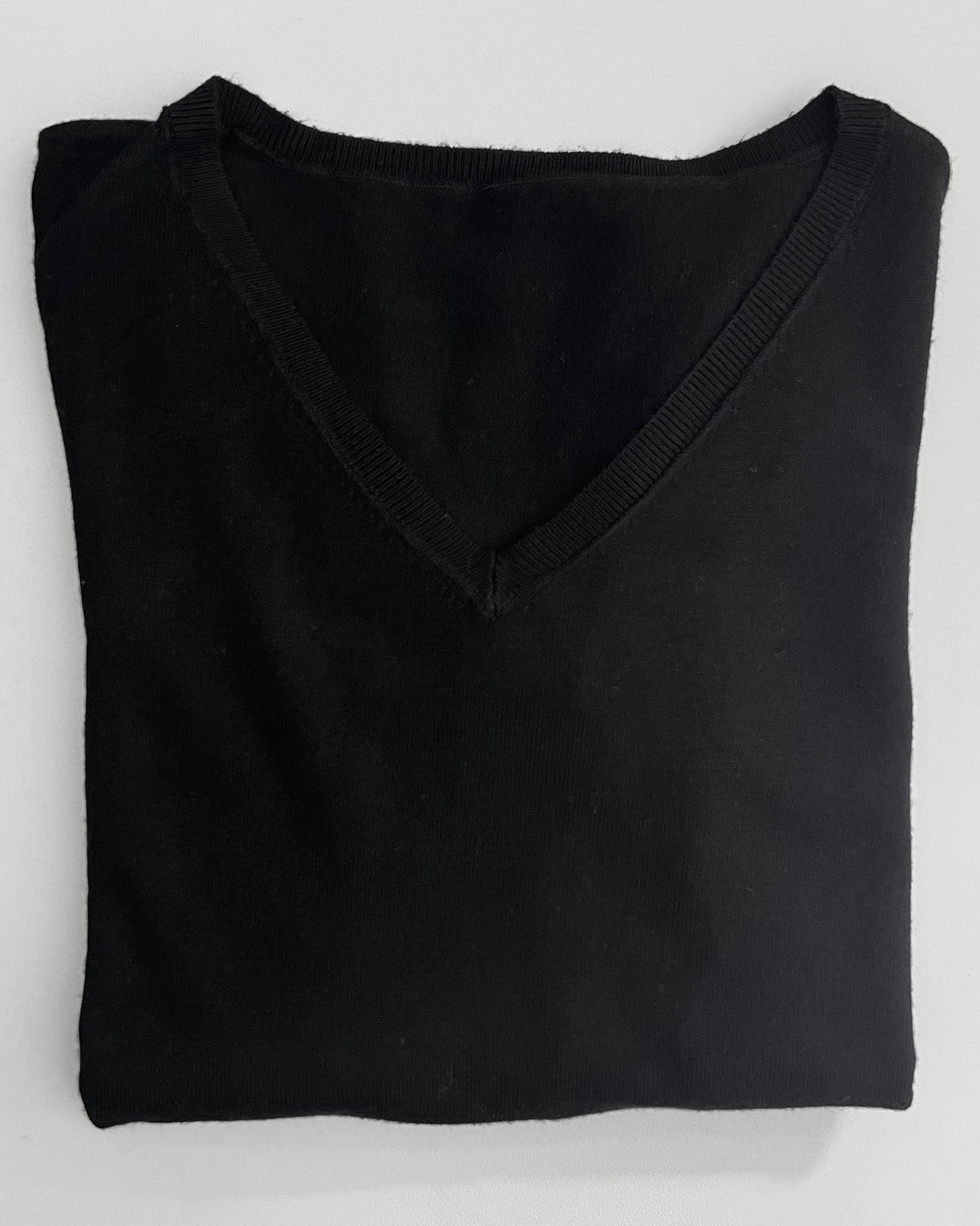 MAGLIONCINO SCOLLO V BASIC bianco/blu/sabbia/nero