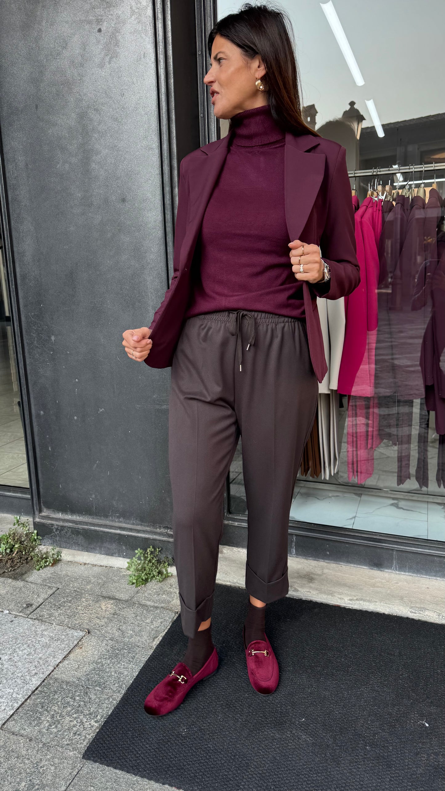 GIACCA BASIC BORDEAUX