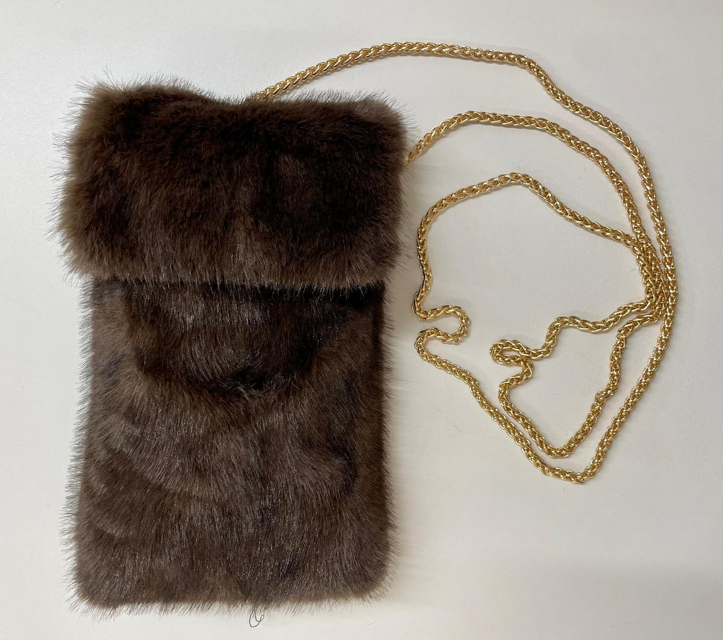 BORSA MINI TRACOLLA ECOPELLICCIA cioccolato/grigio/nero/beige/kaki