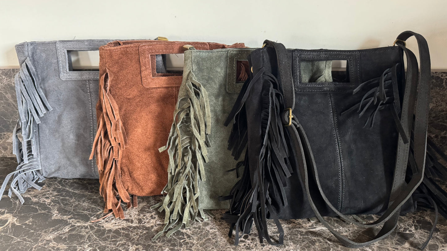 BORSA CHELSY in suede