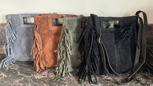 BORSA CHELSY in suede