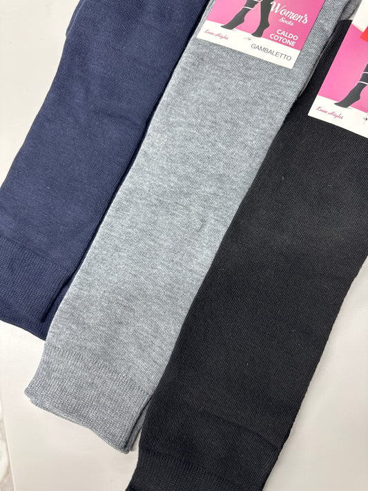 CALZINO LUNGO GAMBALETTO BASIC grigio/nero/blu