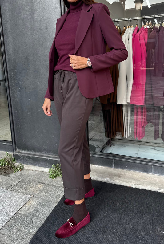 GIACCA BASIC BORDEAUX