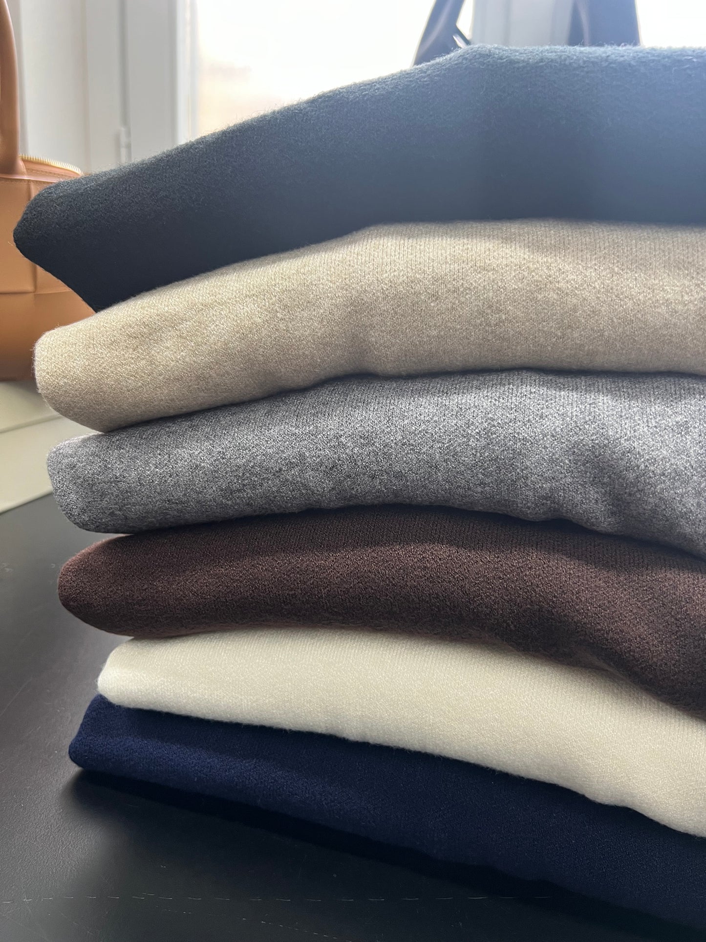 MAGLIA SCATOLETTA MANICA A TUBO blu/panna/cioccolato/grigio/sabbia/nero