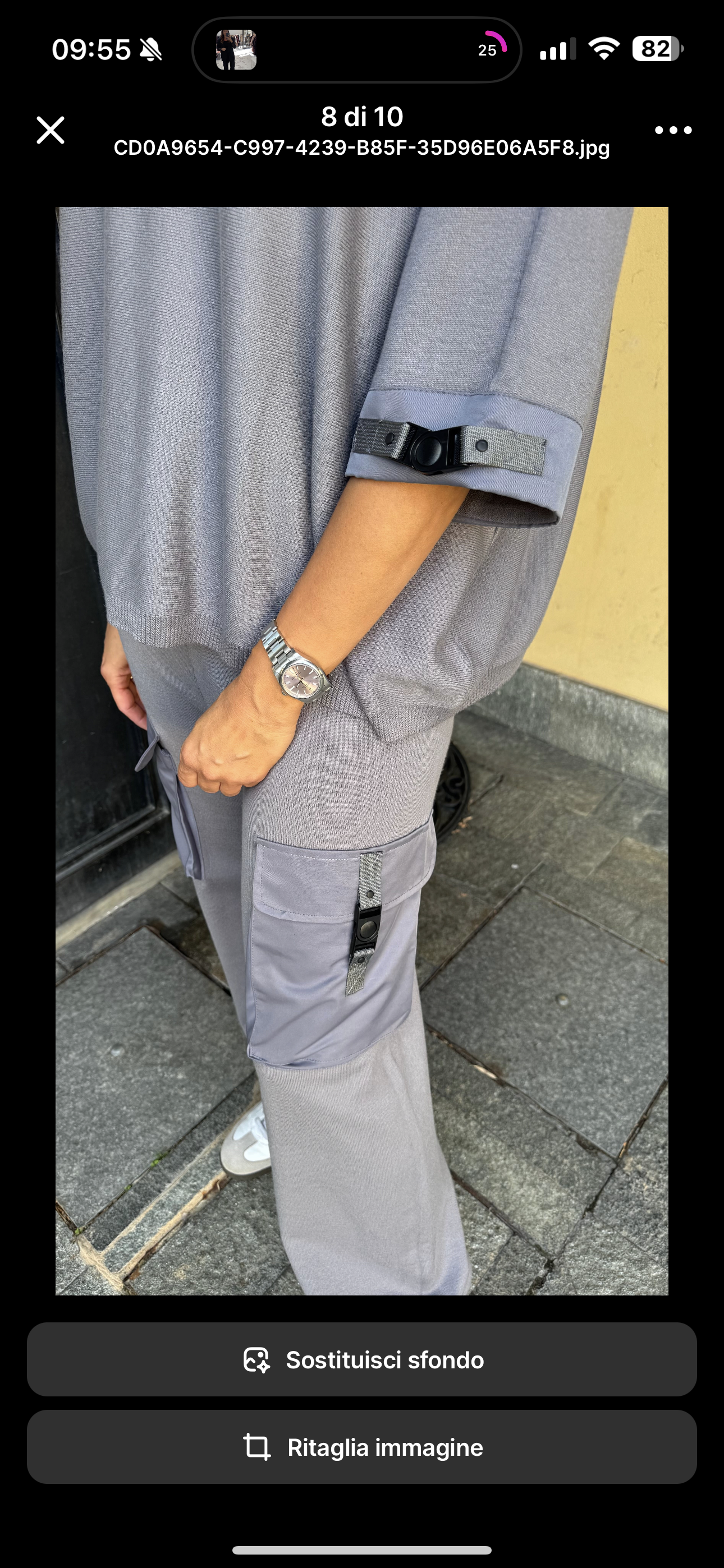 PANTALONE IN MAGLIA CARGO